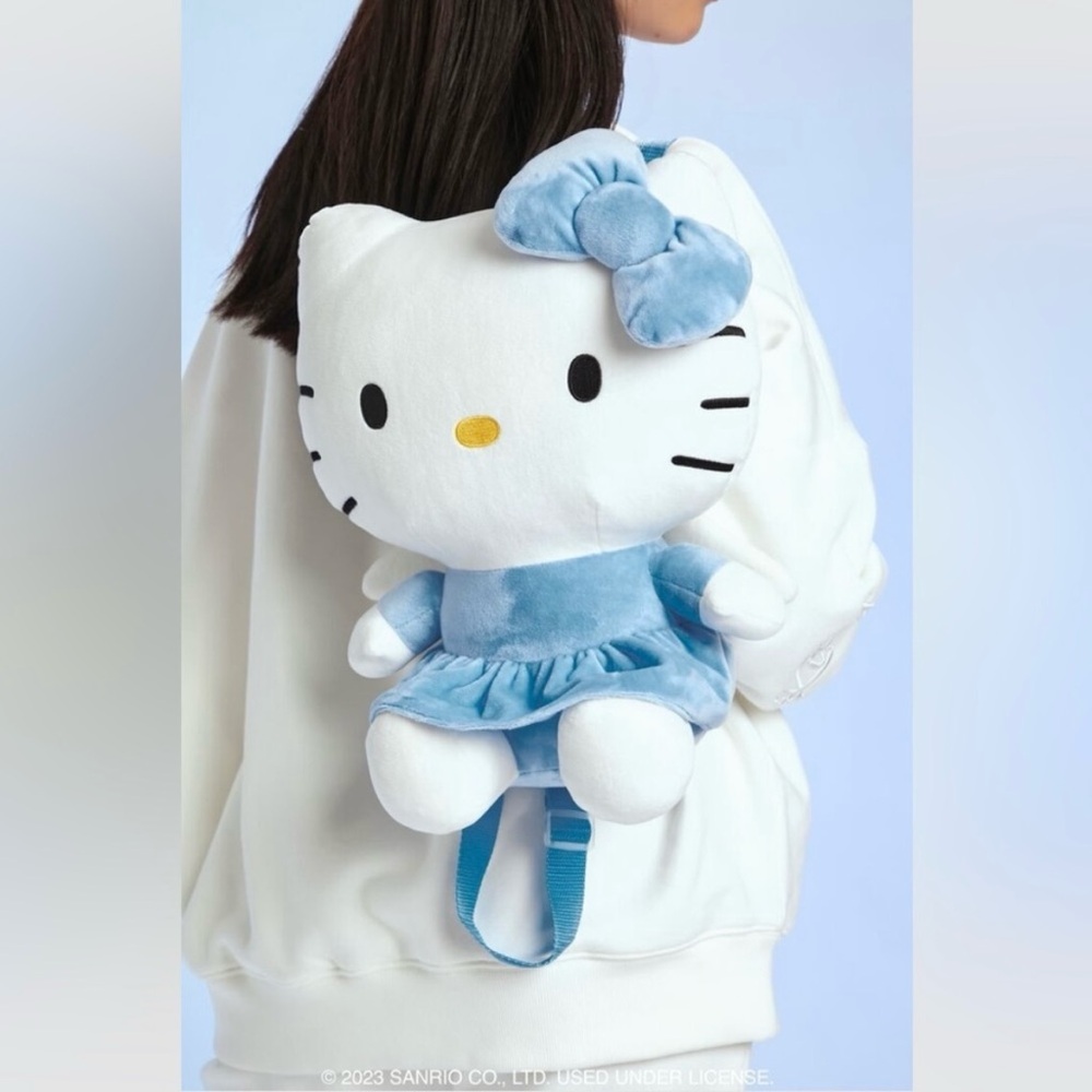 Sanrio Hello Kitty Blue Angel Plush Backpack